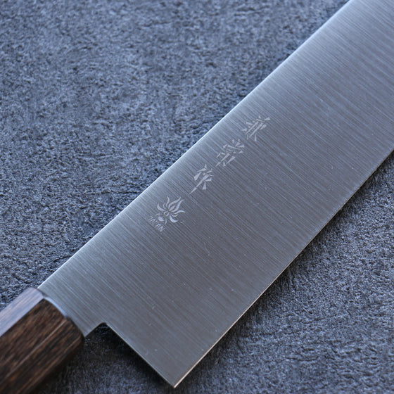 Kanetsune Ichizu VG10 Kiritsuke Gyuto 210mm Brown Pakka wood Handle - Seisuke Knife