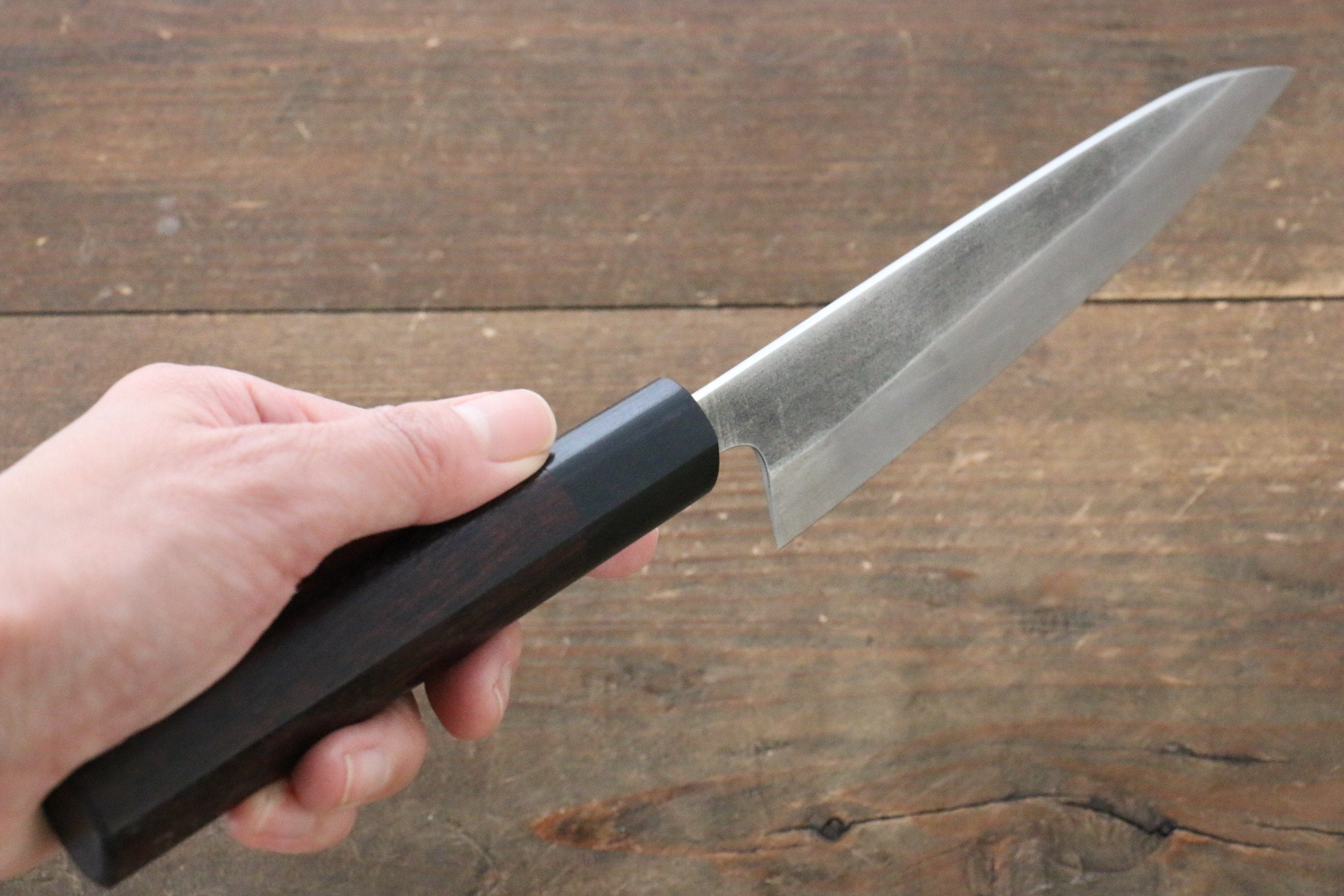 Shungo Ogata SG2 Kurouchi Petty-Utility 140mm Shitan Handle - Seisuke Knife