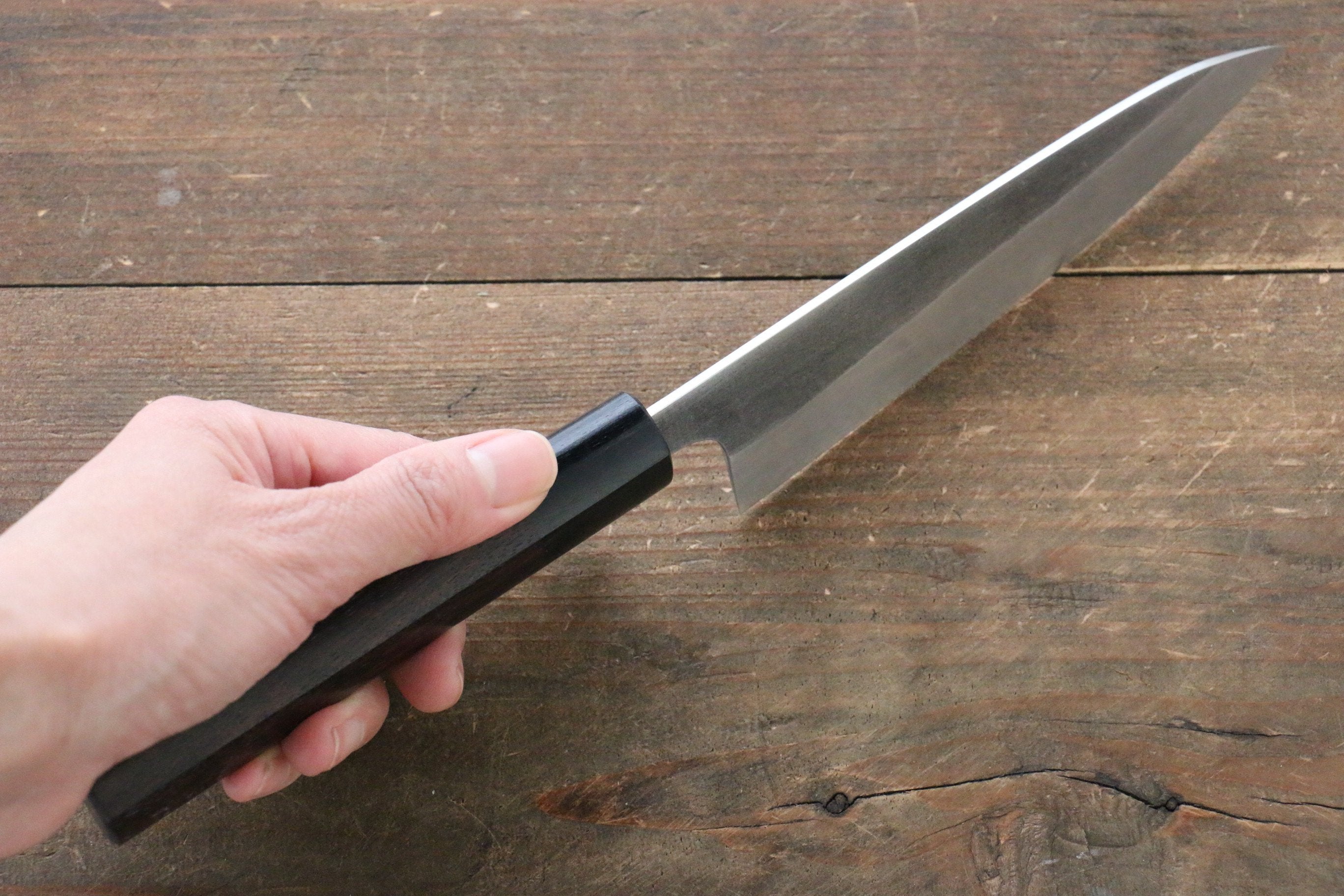 Shungo Ogata SG2 Kurouchi Petty-Utility 140mm Shitan Handle - Seisuke Knife