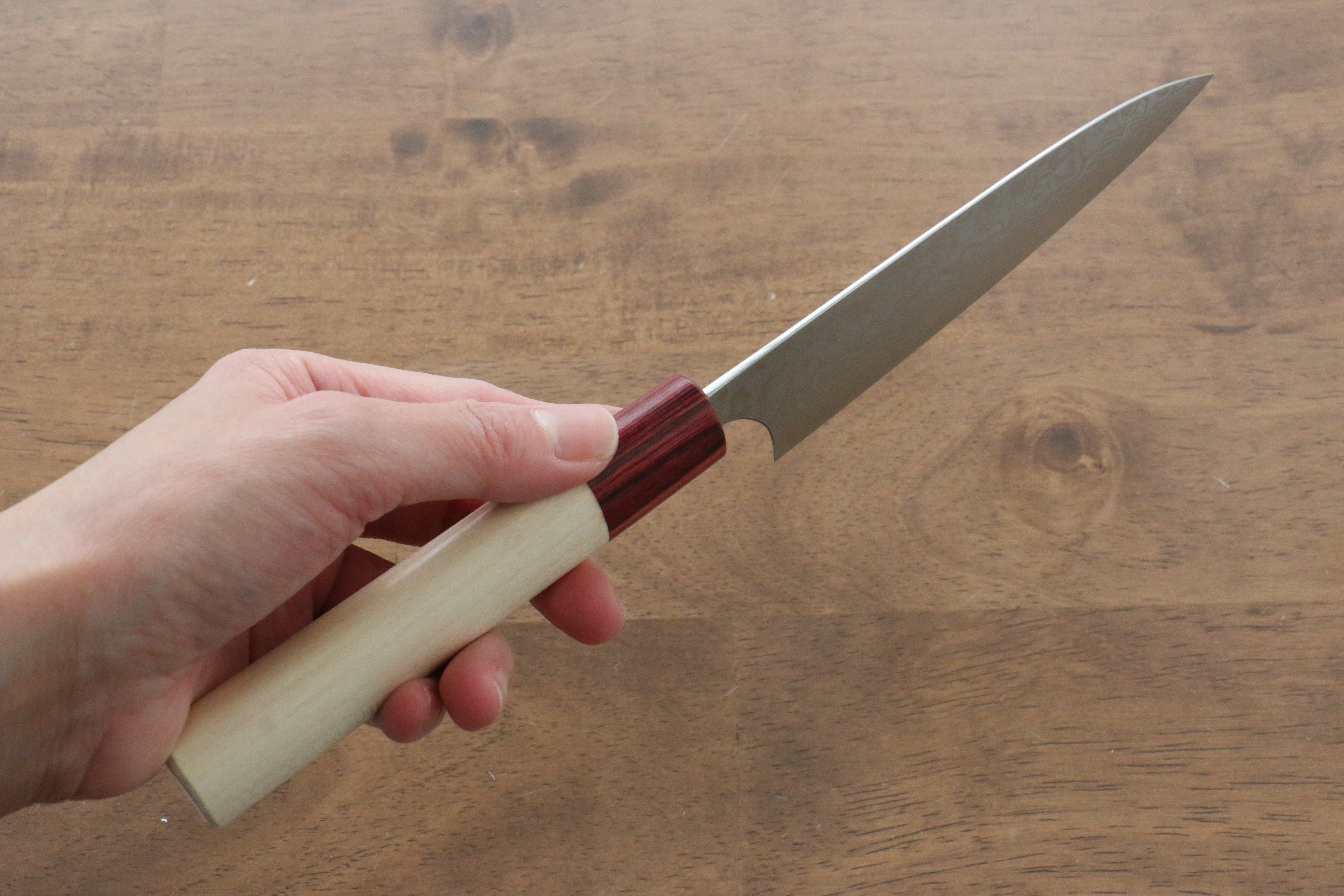 Masakage Kiri VG10 Damascus Petty-Utility 120mm Magnolia Handle - Seisuke Knife