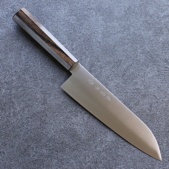 Kanetsune Ichizu VG10 Santoku 180mm Brown Pakka wood Handle - Seisuke Knife