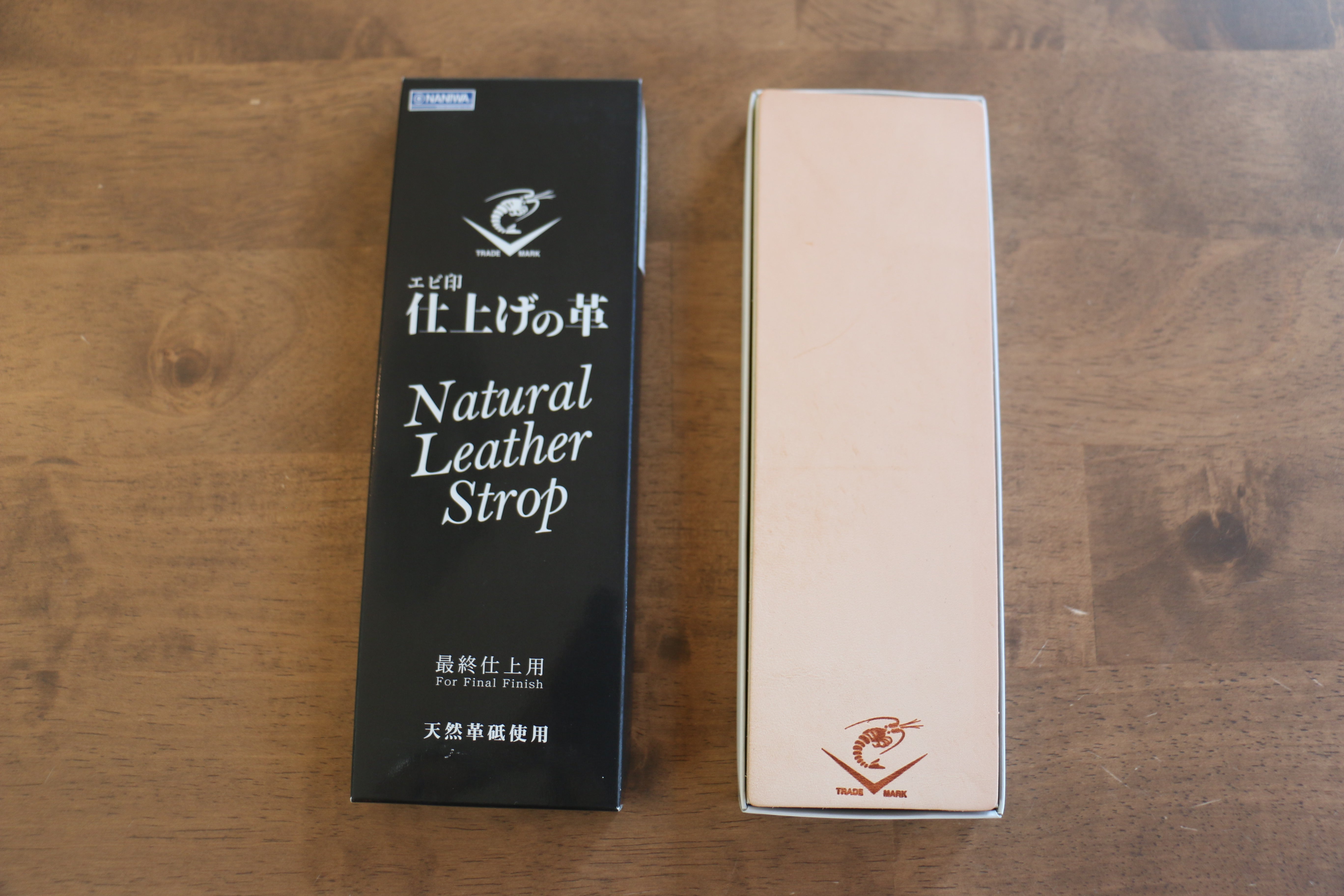 Naniwa Leather Natural Leather Strop - Seisuke Knife