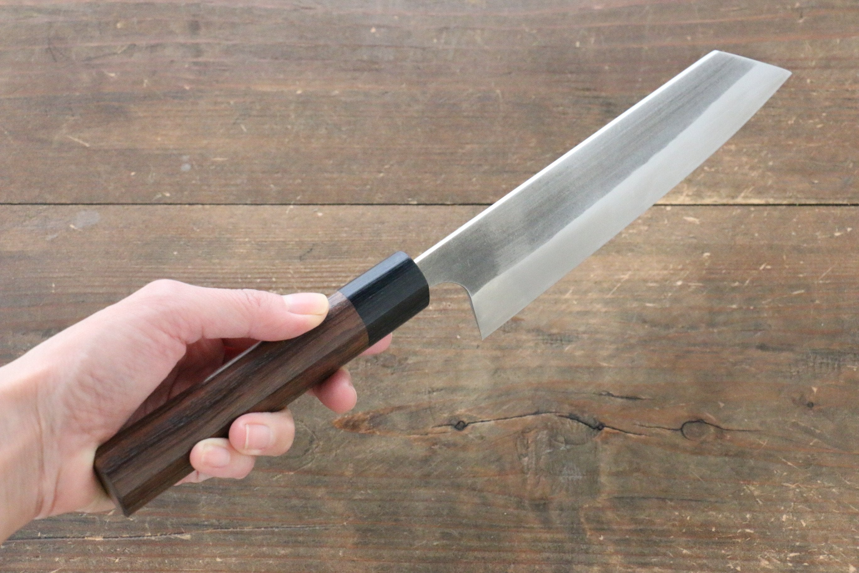 Shungo Ogata SG2 Kurouchi Black Finished Bunka 180mm Shitan Handle - Seisuke Knife