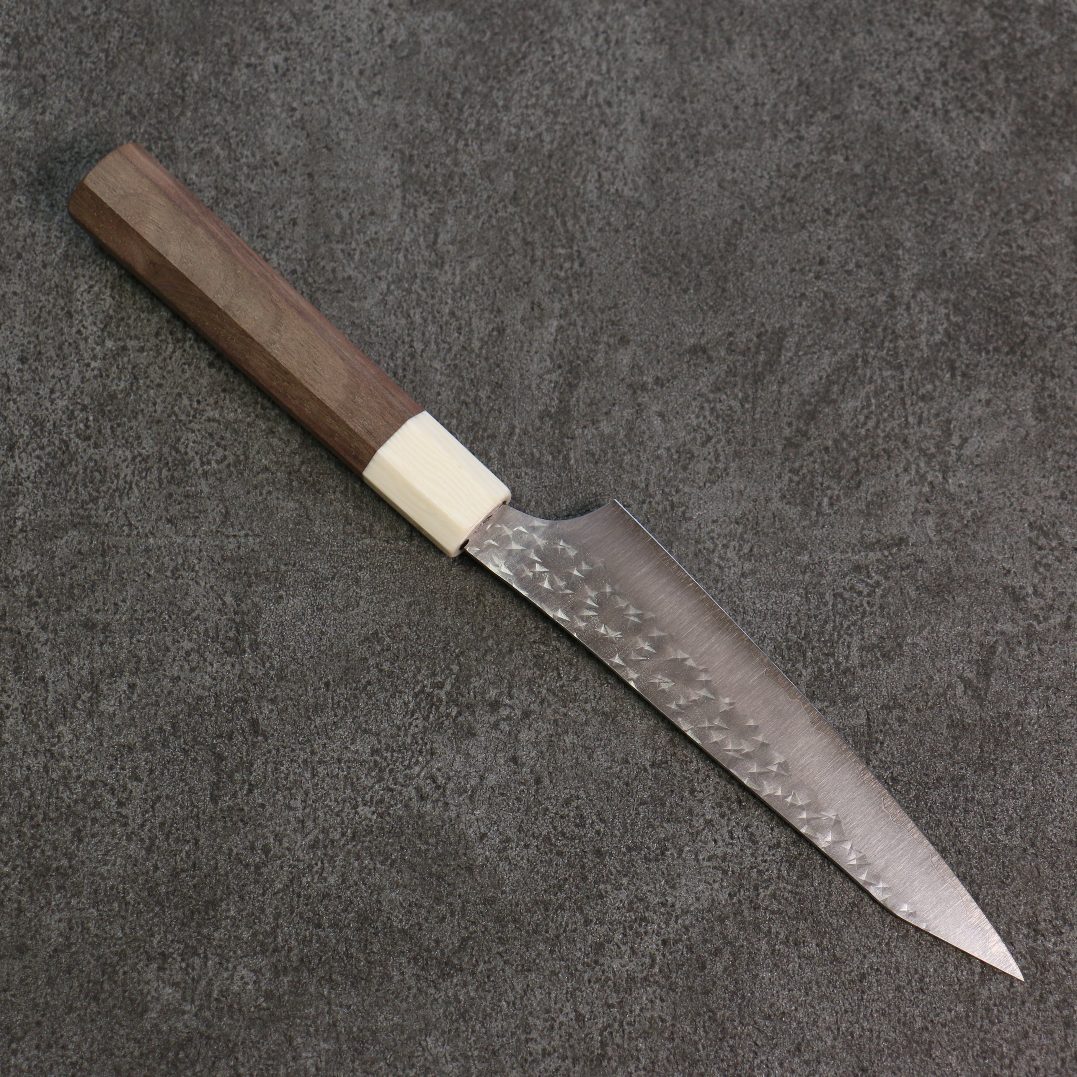 Yu Kurosaki Senko Ei SG2 Hammered Petty-Utility 130mm Walnut Handle - Seisuke Knife