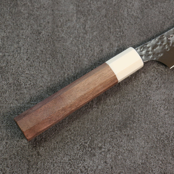 Yu Kurosaki Senko Ei SG2 Hammered Petty-Utility 130mm Walnut Handle - Seisuke Knife
