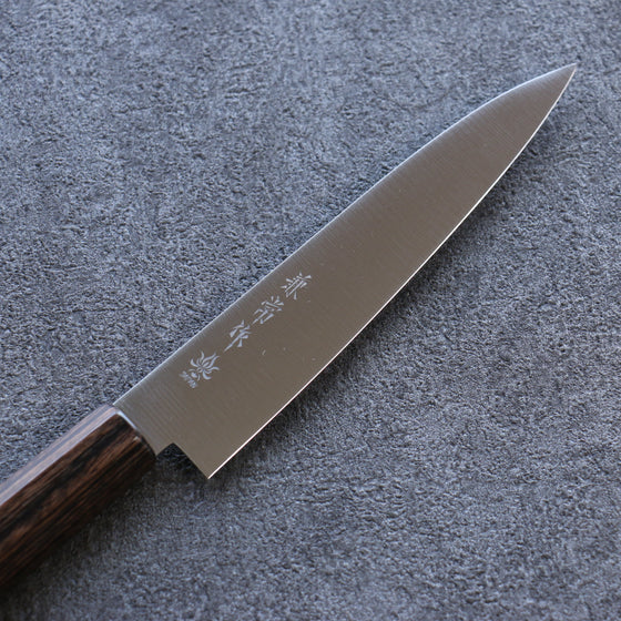 Kanetsune Ichizu VG10 Petty-Utility 135mm Brown Pakka wood Handle - Seisuke Knife