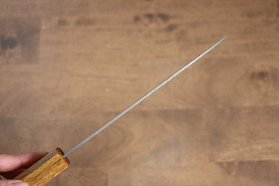 Seisuke Tsukikage AUS10 Migaki Finished Hammered Damascus Santoku 170mm Oak Handle - Seisuke Knife