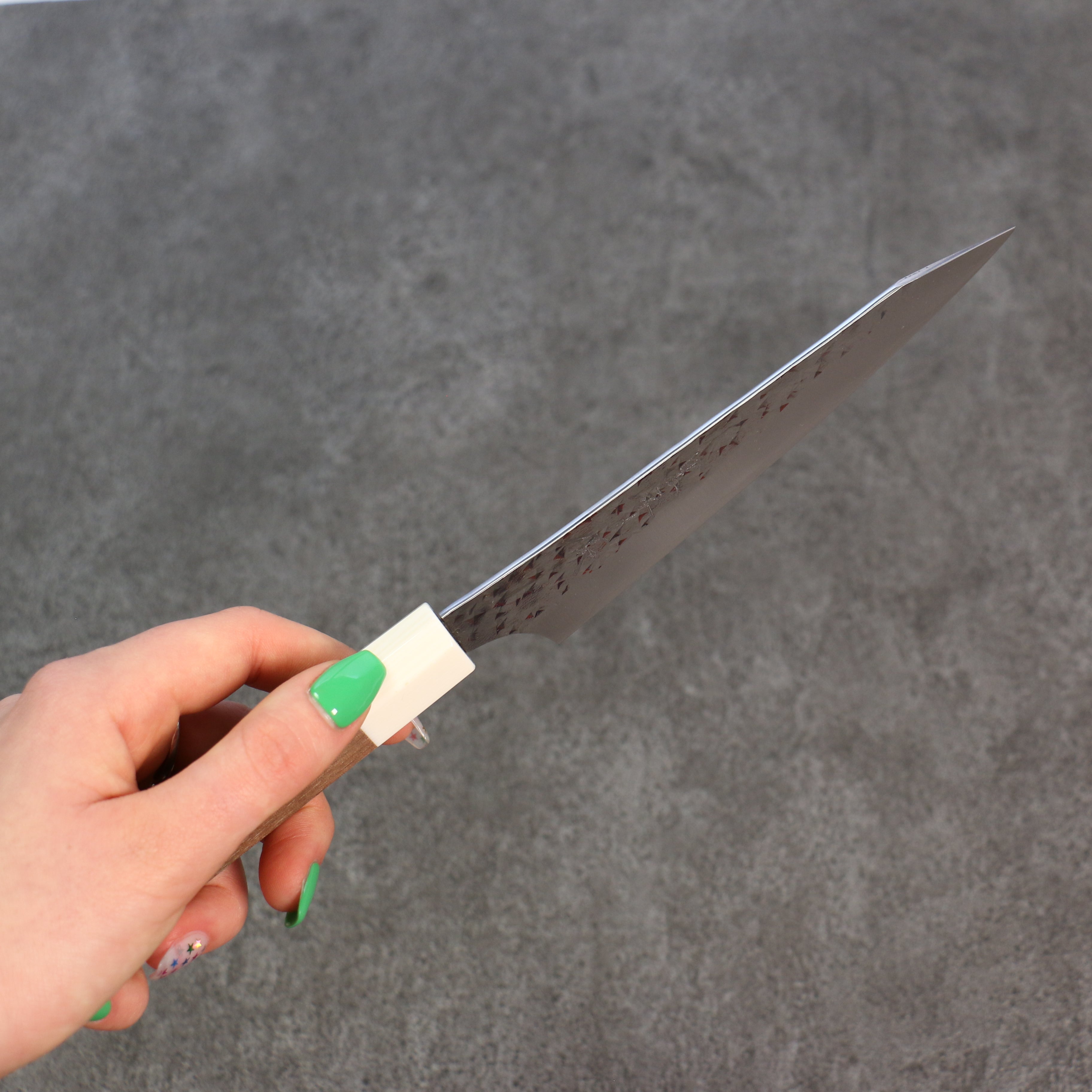 Yu Kurosaki Senko Ei SG2 Hammered Petty-Utility 130mm Walnut Handle - Seisuke Knife