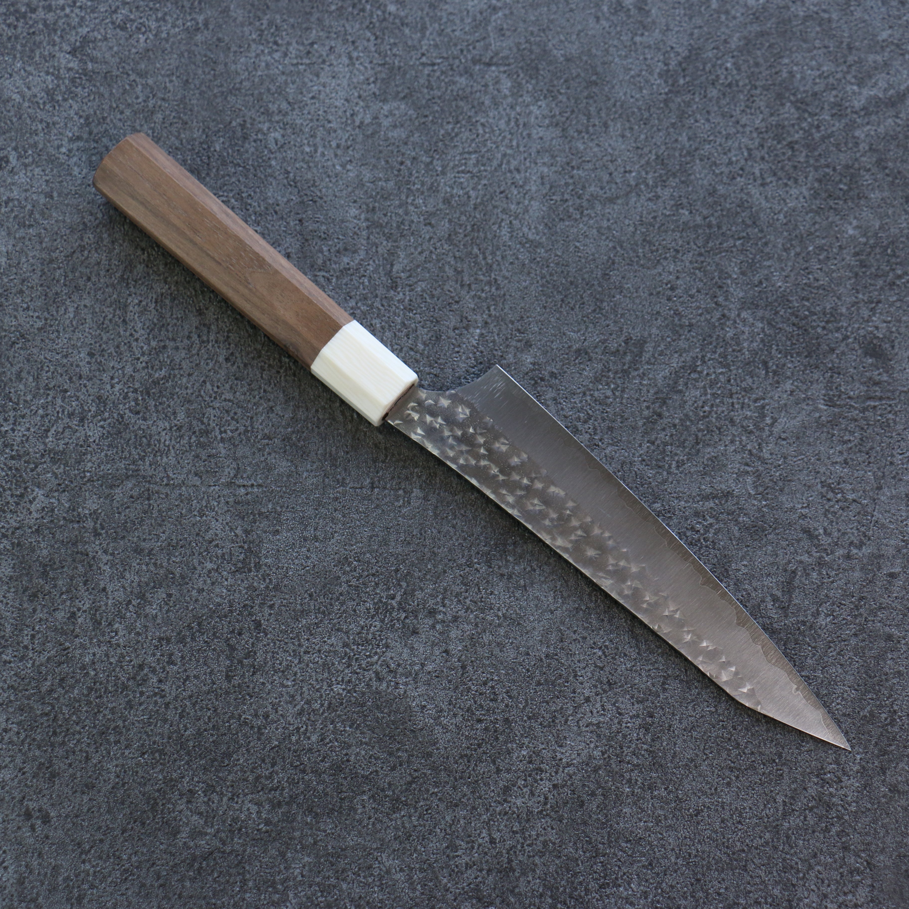 Yu Kurosaki Senko Ei SG2 Hammered Petty-Utility 150mm Walnut Handle - Seisuke Knife