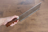 Takeshi Saji SRS13 Hammered Chinese Cleaver 225mm Ironwood Handle - Seisuke Knife