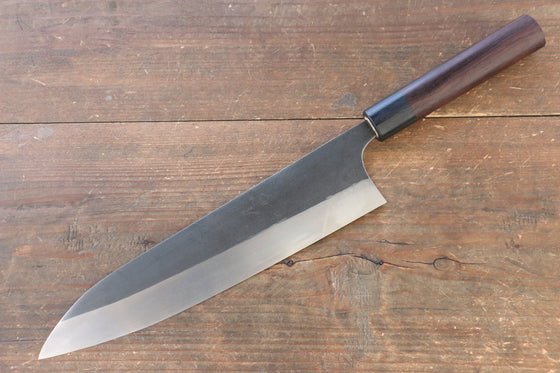 Ogata SG2 Kurouchi Migaki Finished Gyuto 240mm with Shitan Handle - Seisuke Knife