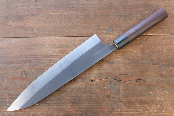 Ogata SG2 Kurouchi Migaki Finished Gyuto 240mm with Shitan Handle - Seisuke Knife