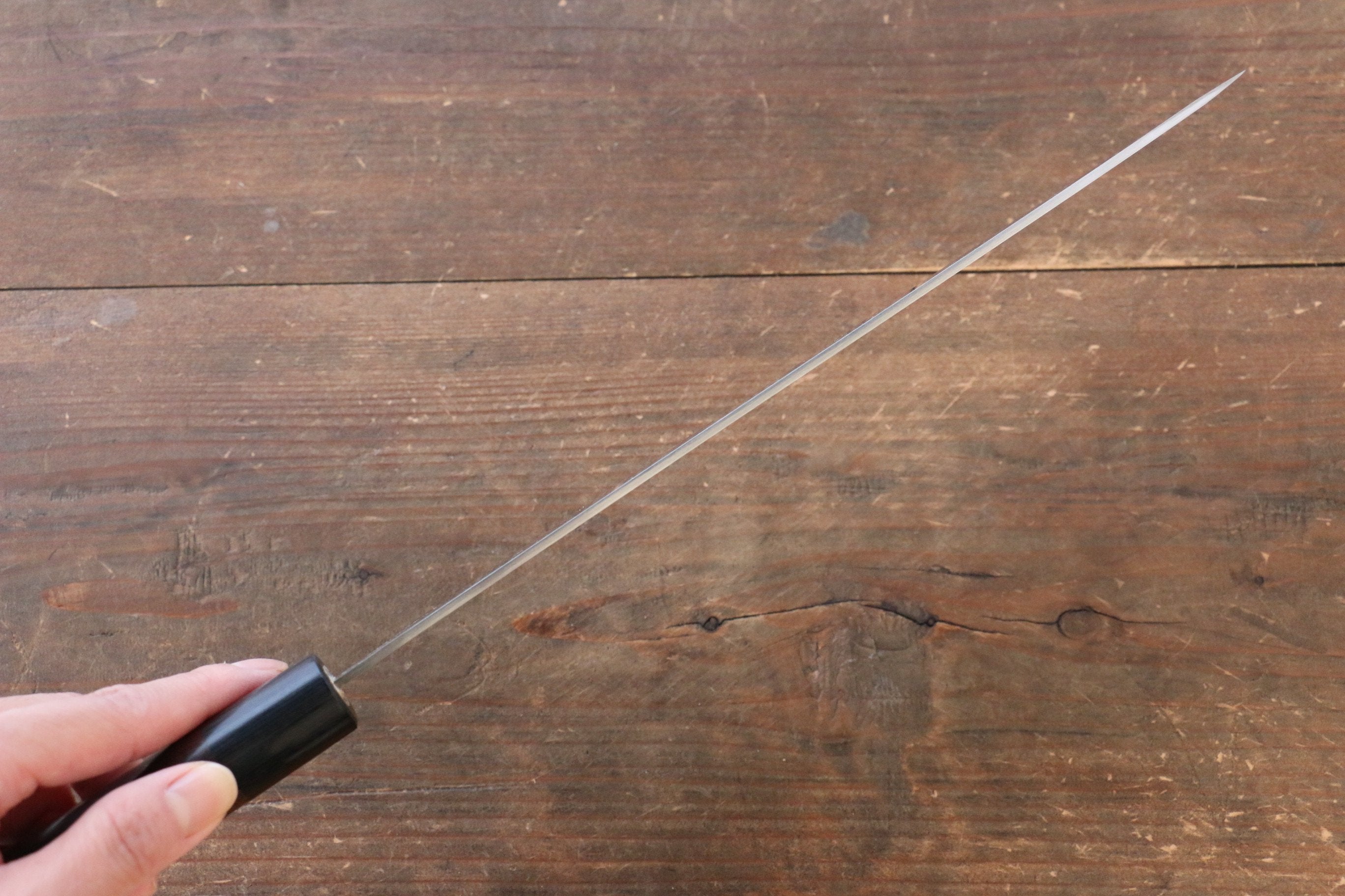 Shungo Ogata SG2 Kurouchi Black Finished Gyuto 240mm Shitan Handle - Seisuke Knife