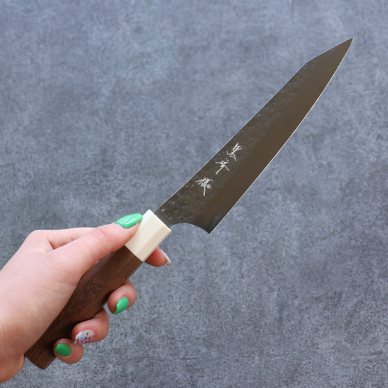 Yu Kurosaki Senko Ei SG2 Hammered Petty-Utility 150mm Walnut Handle - Seisuke Knife