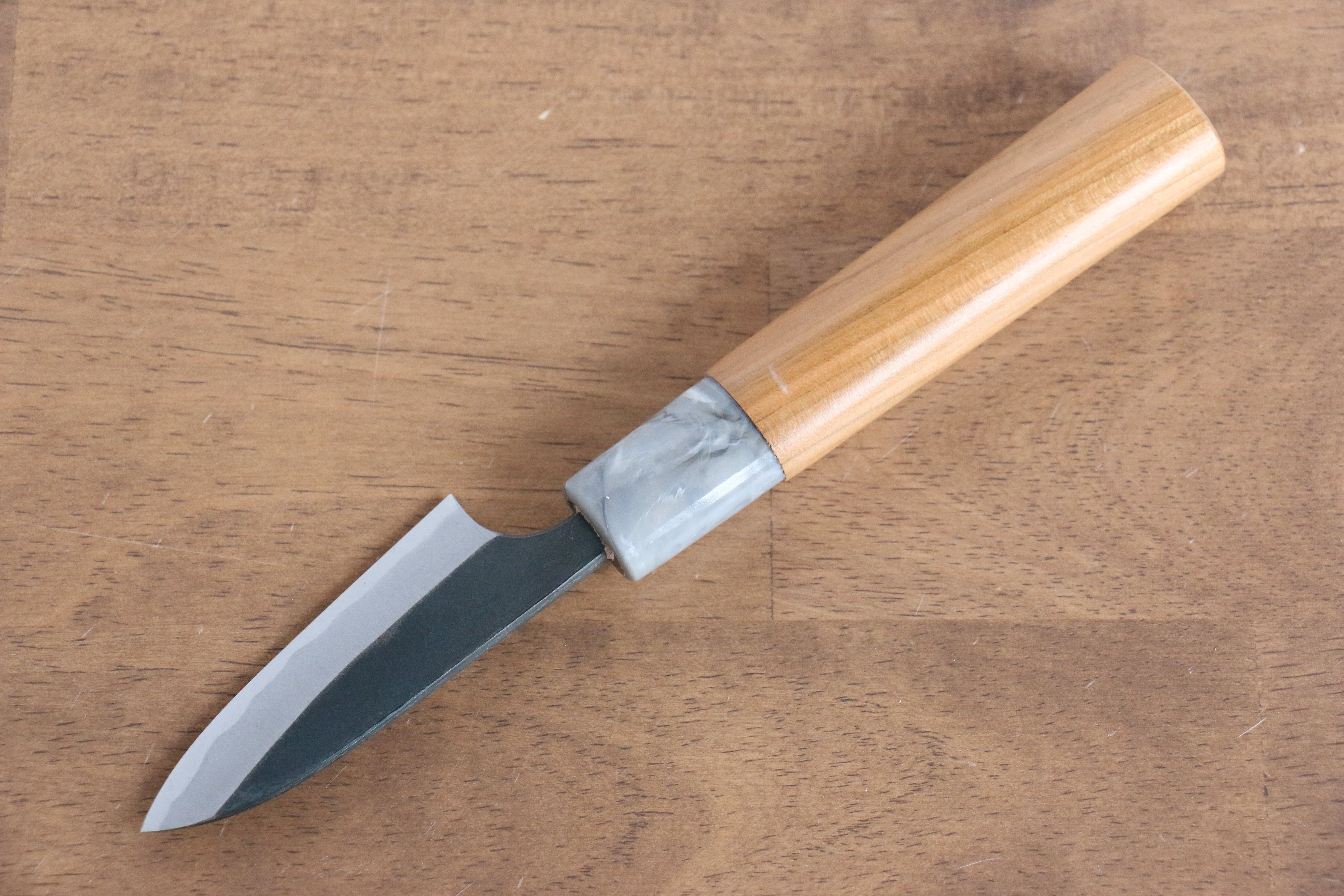 Masakage Mizu Blue Steel No.2 Kurouchi Petty-Utility 80mm American Cherry Handle - Seisuke Knife