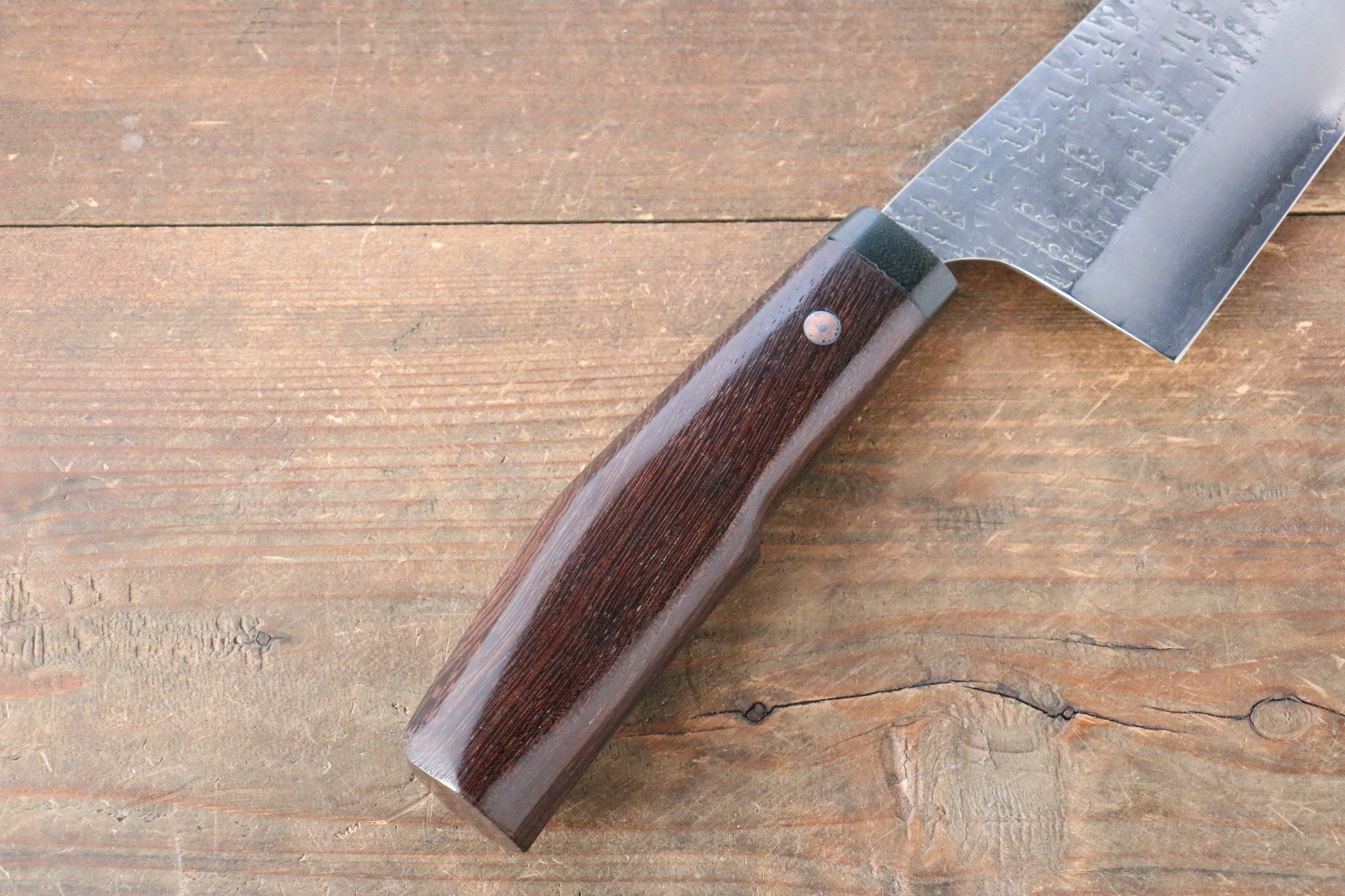 Shungo Ogata SG2 Hammered Gyuto 225mm Wenge Handle - Seisuke Knife