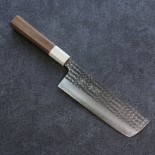  Yu Kurosaki Senko Ei SG2 Hammered Nakiri 165mm Walnut Handle - Seisuke Knife