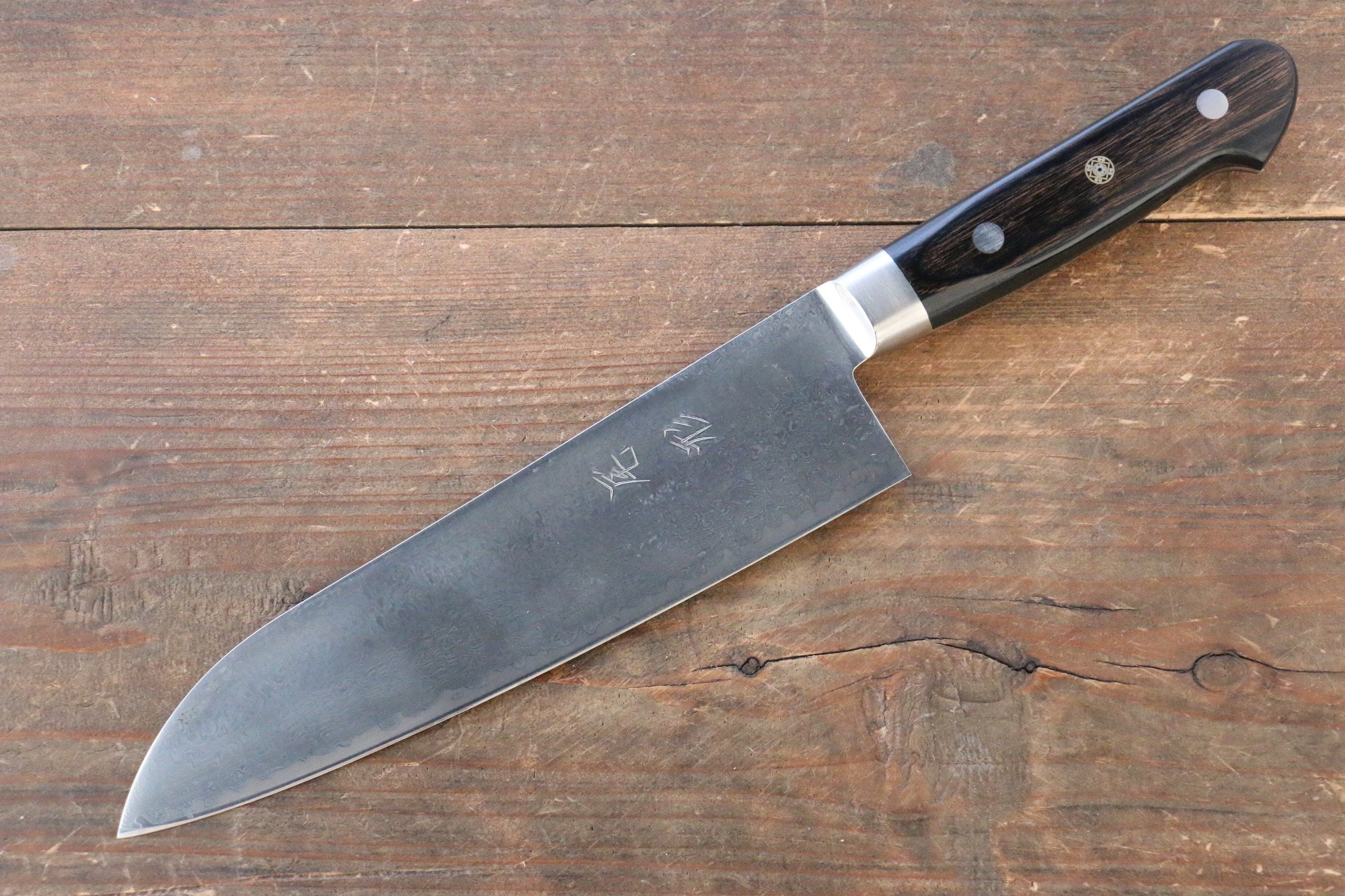 Shungo Ogata SG2 Damascus Santoku 180mm Handle - Seisuke Knife
