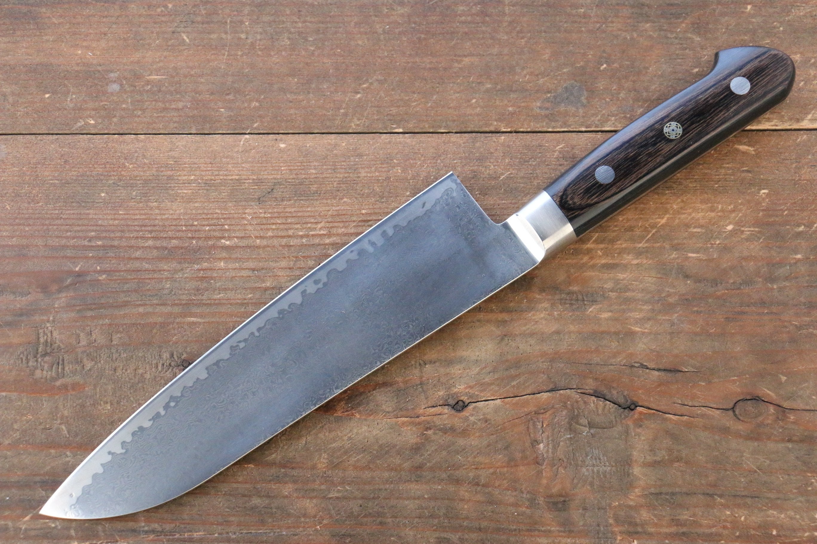 Shungo Ogata SG2 Damascus Santoku 180mm Handle - Seisuke Knife