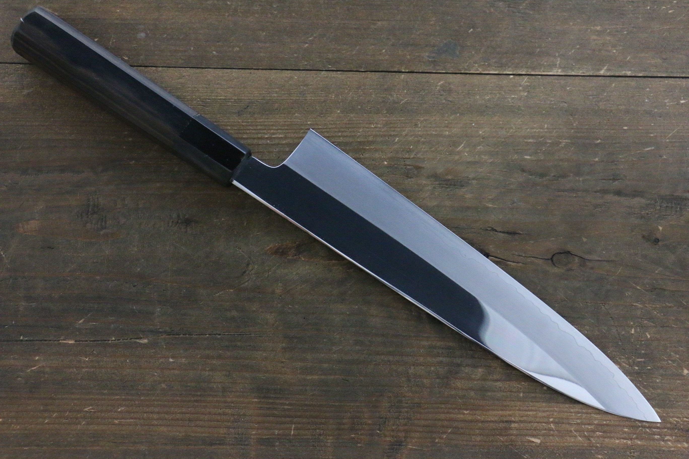 Kikumori VG10 Mirrored Finish Gyuto Japanese Chef Knife 240mm with Ebony Handle - Seisuke Knife