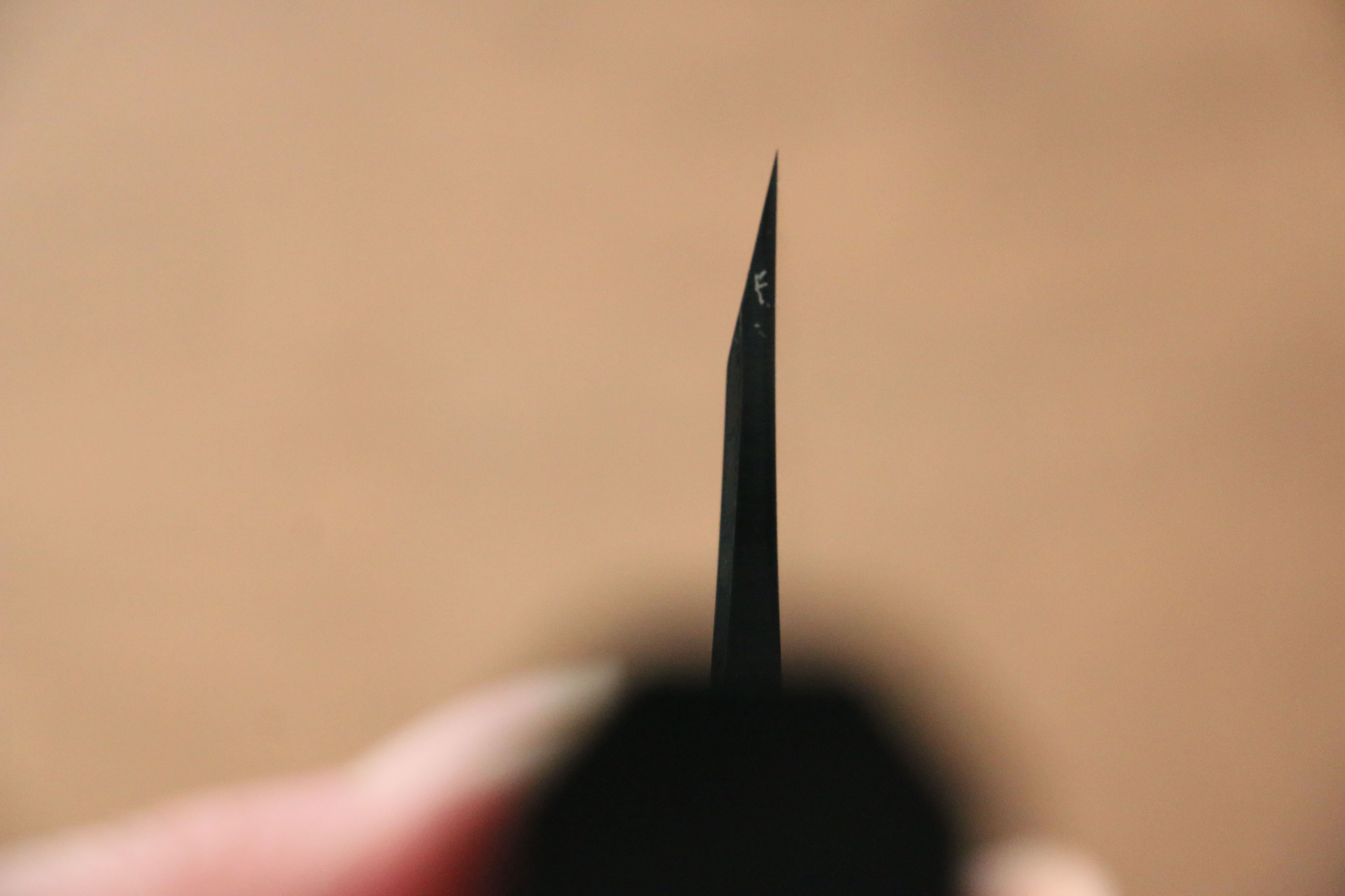 Jikko Ginza White Steel Black dyeing Kiritsuke Deba  150mm Ebony Wood Handle - Seisuke Knife