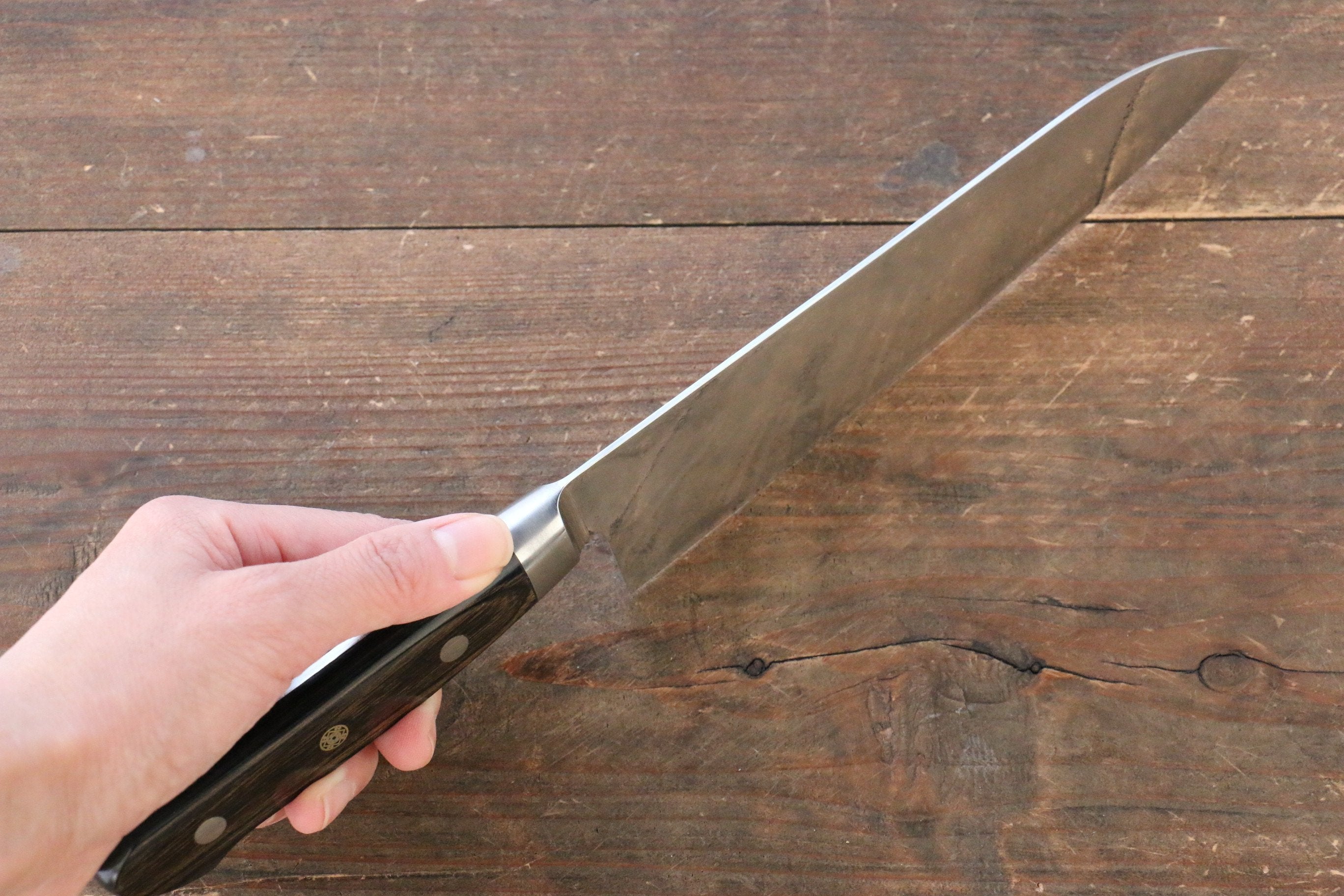Shungo Ogata SG2 Damascus Santoku 180mm Handle - Seisuke Knife