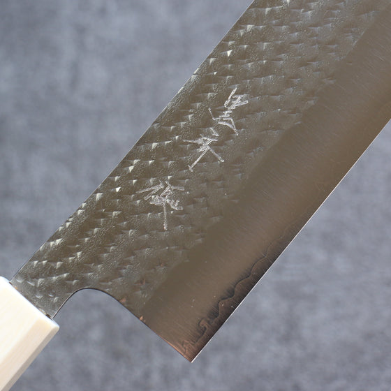 Yu Kurosaki Senko Ei SG2 Hammered Nakiri 165mm Walnut Handle - Seisuke Knife