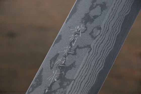 Hideo Kitaoka Blue Steel No.2 Damascus Kakugata Usuba Japanese Chef Knife 165mm - Seisuke Knife