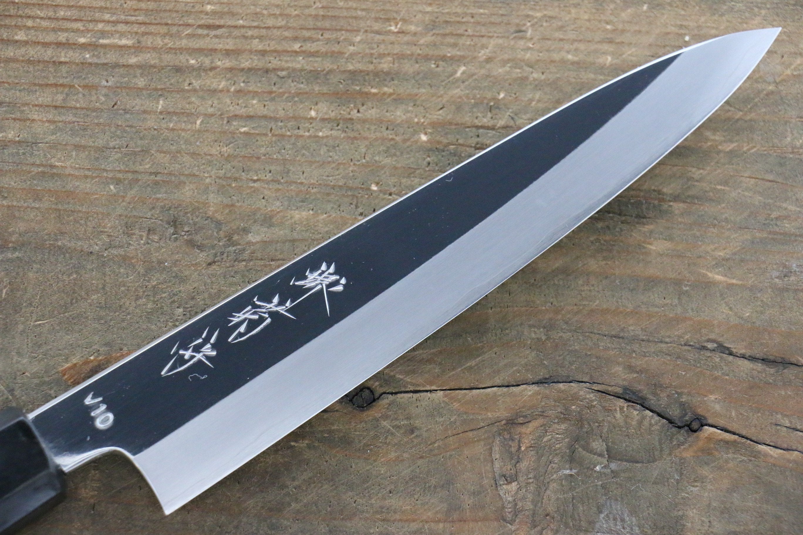 Sakai Kikumori VG10 Migaki Petty-Utility 150mm Ebony Wood Handle - Seisuke Knife