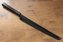  Jikko Ginza White Steel Black dyeing Sakimaru Yanagiba  300mm Ebony Wood Handle - Seisuke Knife