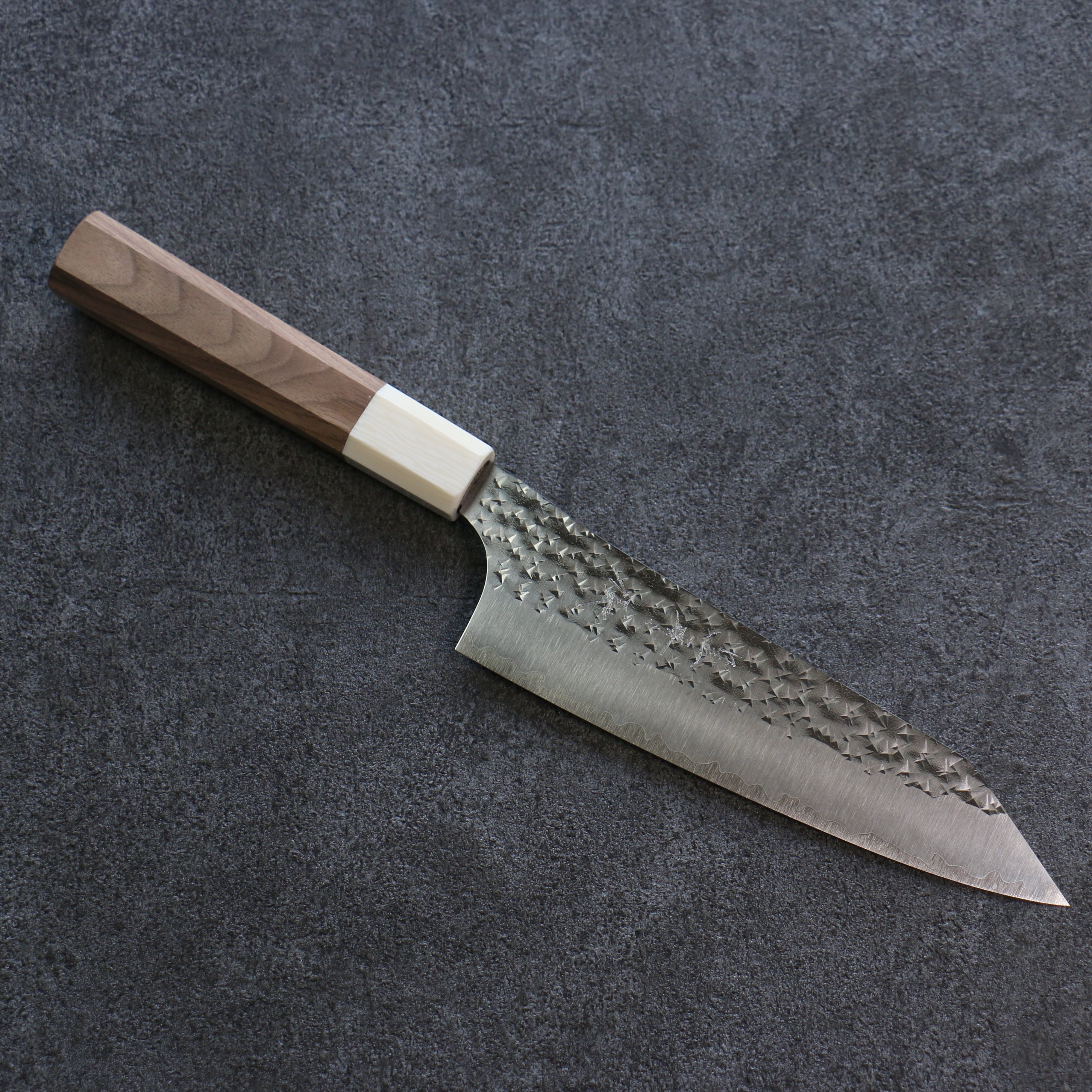 Yu Kurosaki Senko Ei SG2 Hammered Bunka 165mm Walnut Handle - Seisuke Knife