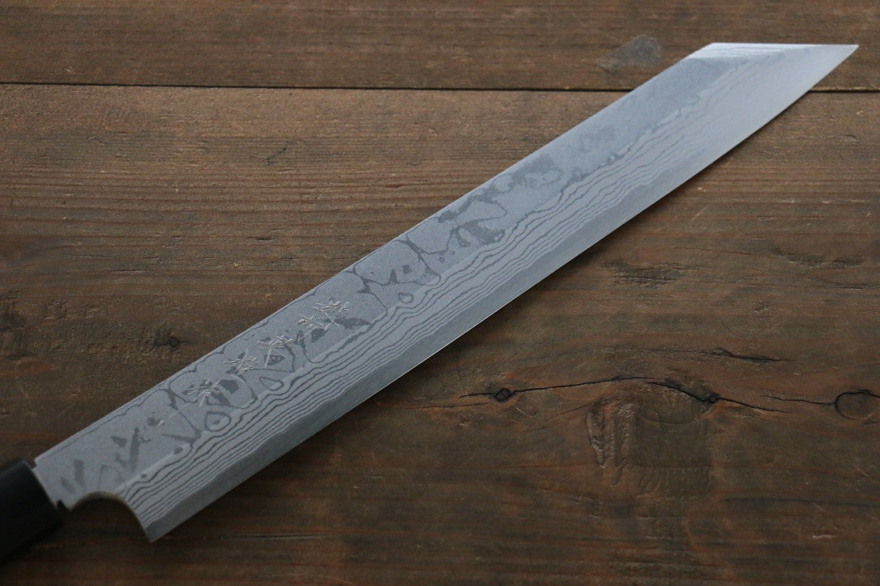 Hideo Kitaoka Blue Steel No.2 Damascus Kiritsuke Yanagiba Japanese Chef Knife 270mm - Seisuke Knife