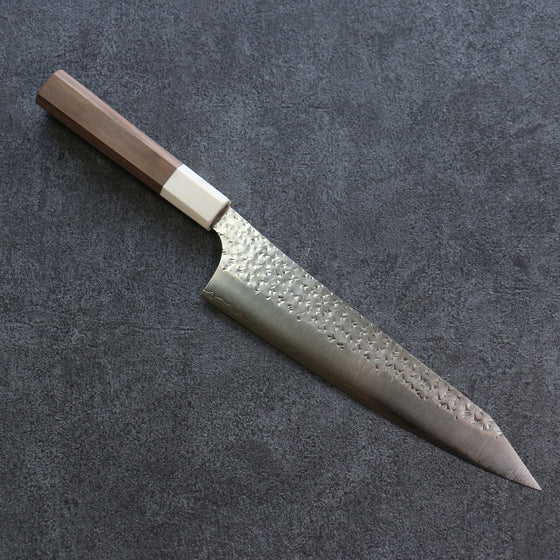 Yu Kurosaki Senko Ei SG2 Hammered Gyuto 210mm Walnut Handle - Seisuke Knife