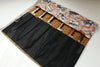 Japanese Style Knife Roll - Hokusai Brown with Plain Black Pocket (7 Pockets) - Seisuke Knife - Slide 1