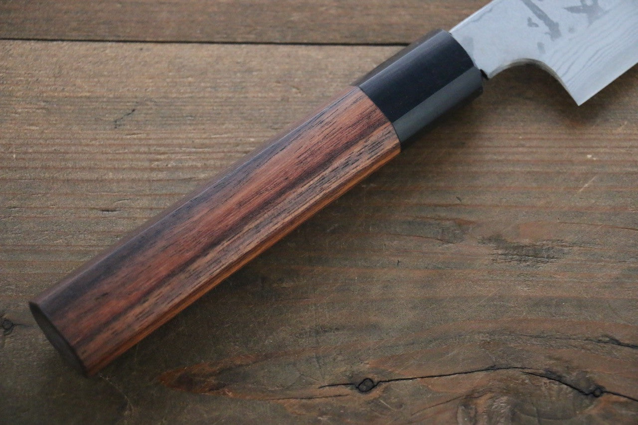 Hideo Kitaoka Blue Steel No.2 Damascus Kiritsuke Yanagiba Japanese Chef Knife 240mm - Seisuke Knife