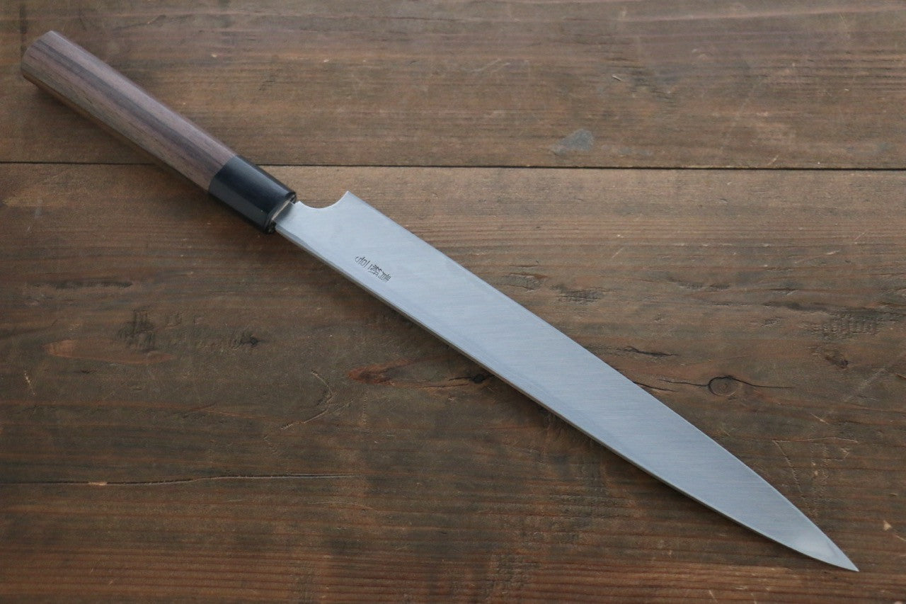 Hideo Kitaoka Blue Steel No.2 Damascus Yanagiba Japanese Chef Knife 270mm - Seisuke Knife