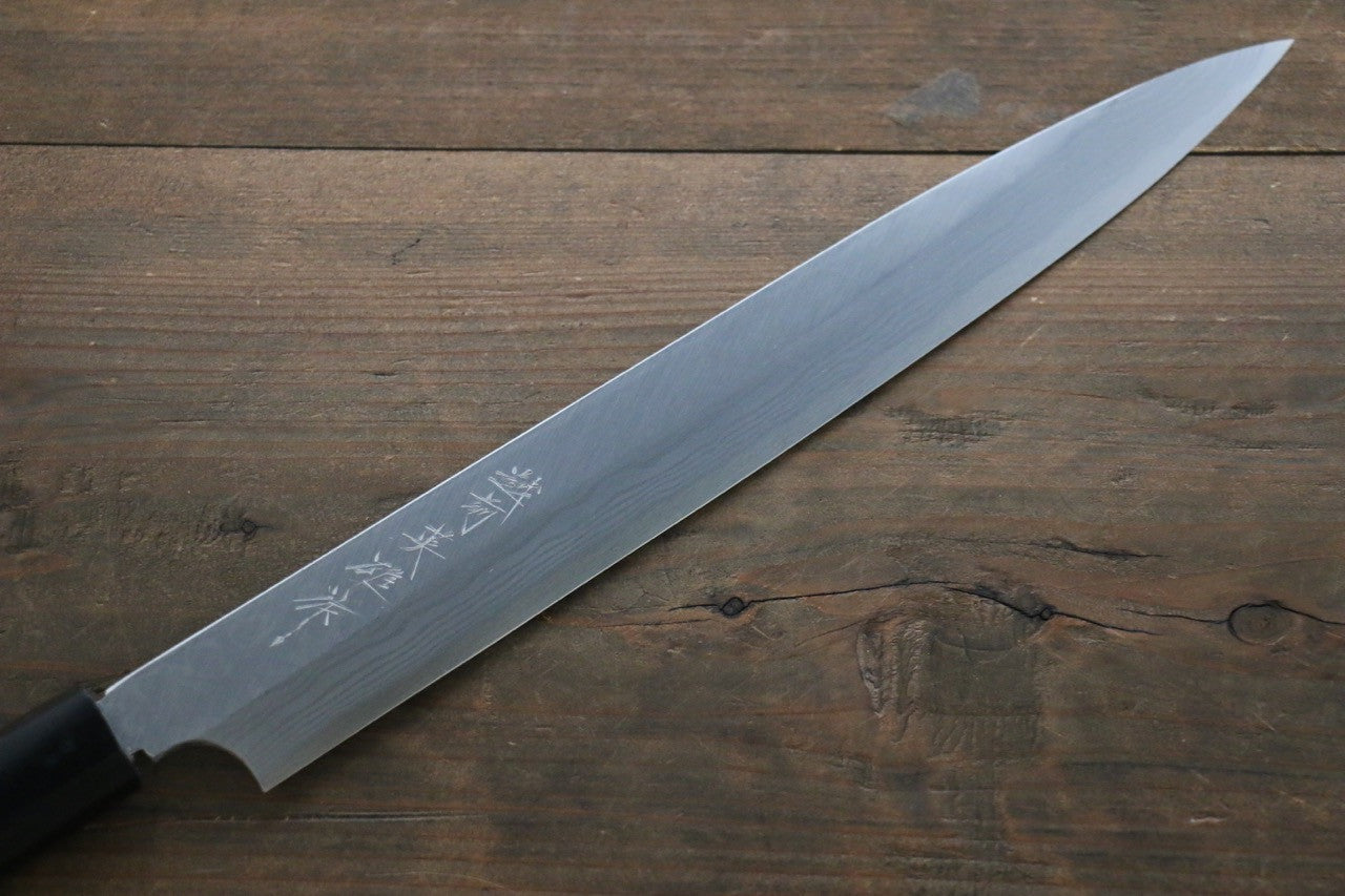 Hideo Kitaoka Blue Steel No.2 Damascus Yanagiba Japanese Chef Knife 270mm - Seisuke Knife