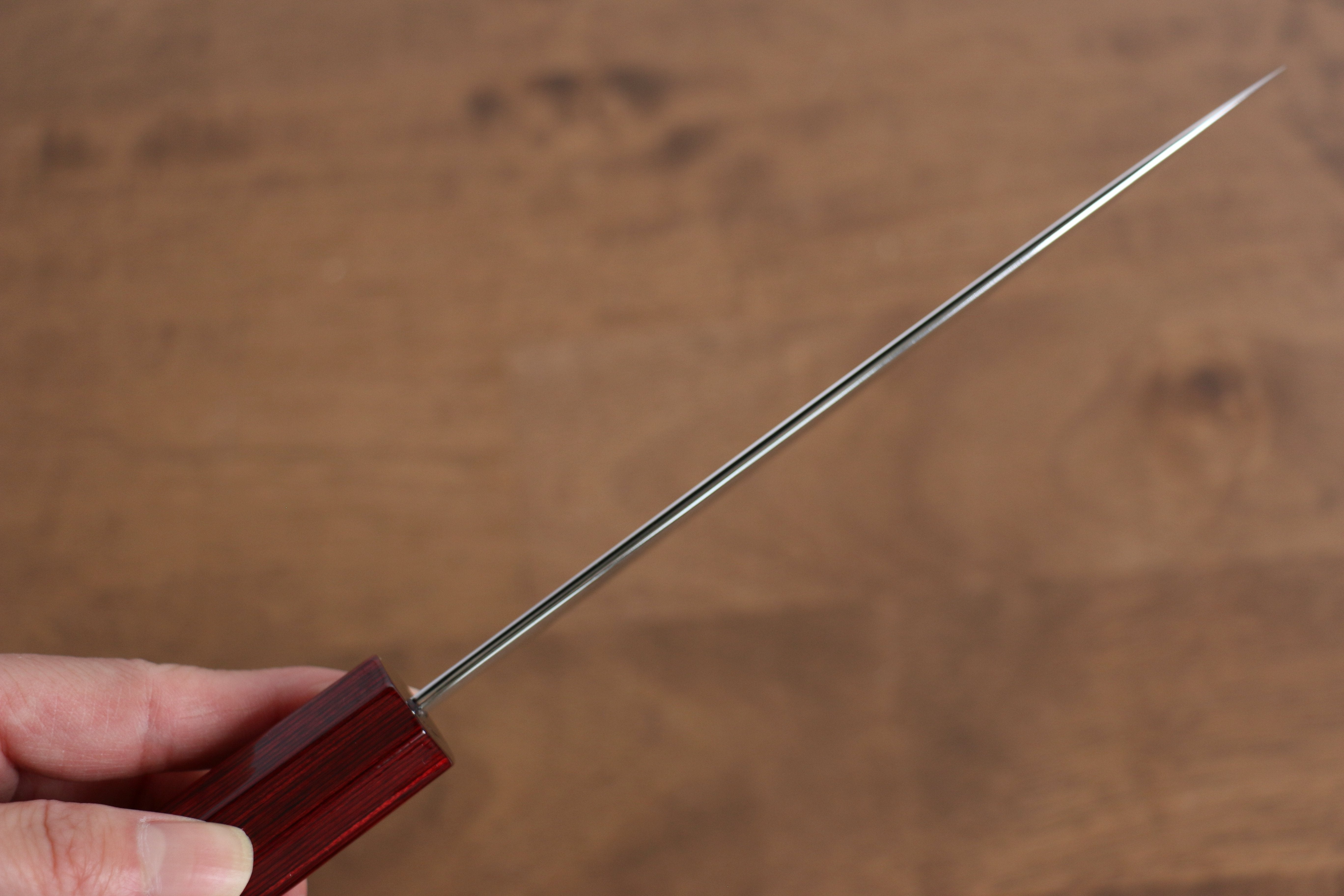 Kei Kobayashi SG2 Damascus Petty-Utility 150mm Red Lacquered Handle - Seisuke Knife