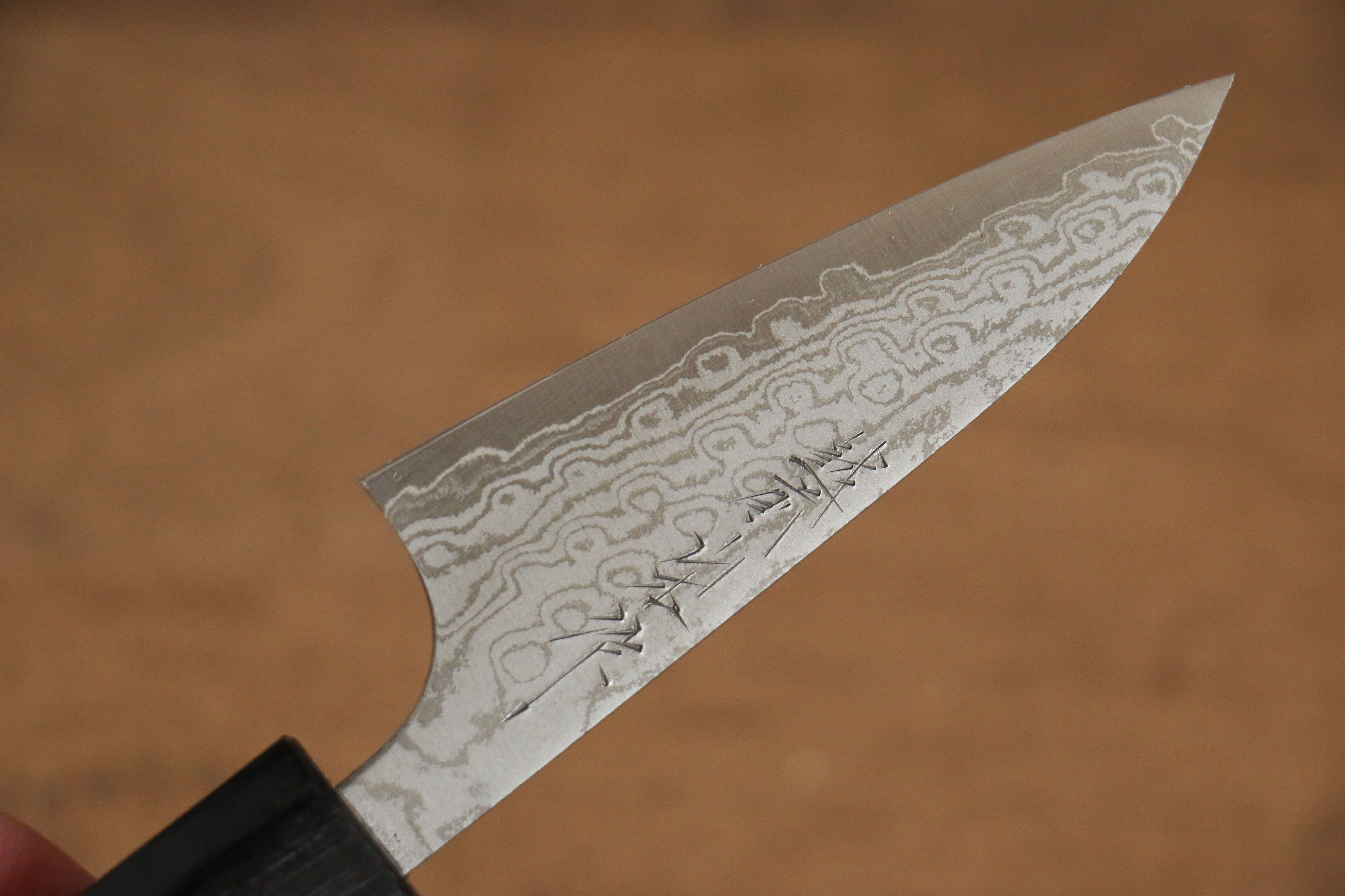 Nao Yamamoto VG10 Damascus Petty-Utility 80mm Walnut Handle - Seisuke Knife