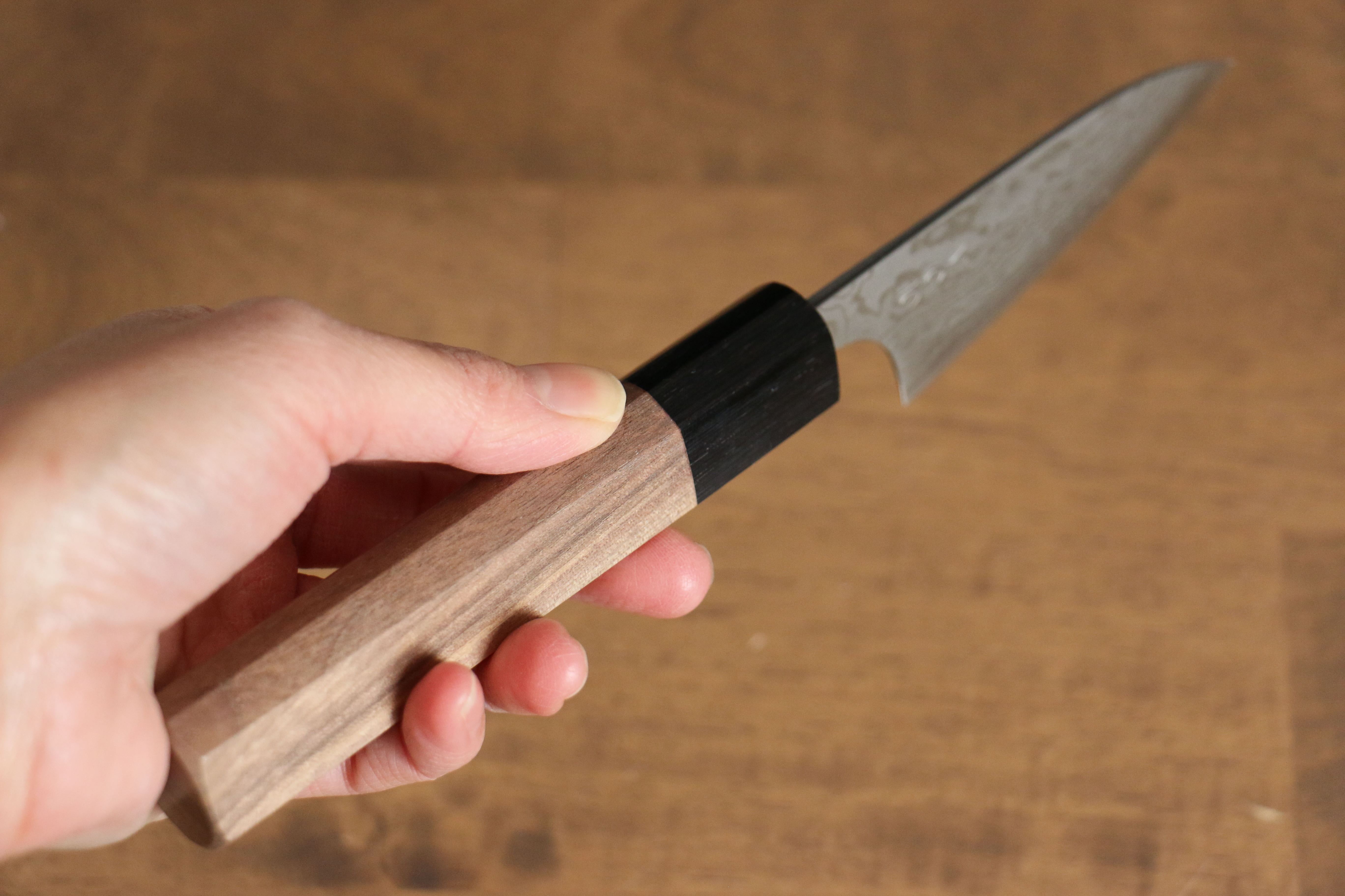 Nao Yamamoto VG10 Damascus Petty-Utility 80mm Walnut Handle - Seisuke Knife