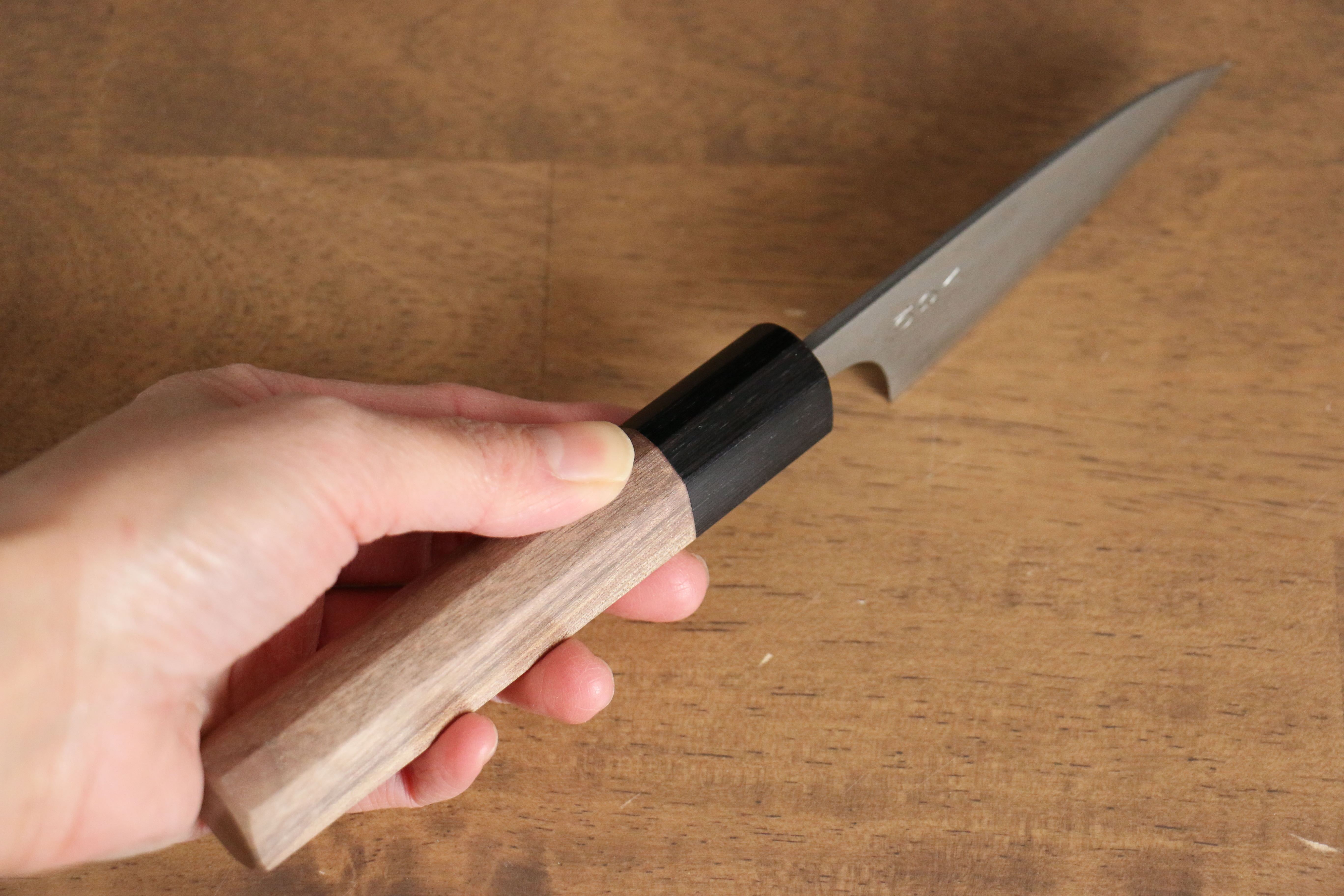 Nao Yamamoto VG10 Damascus Petty-Utility 80mm Walnut Handle - Seisuke Knife