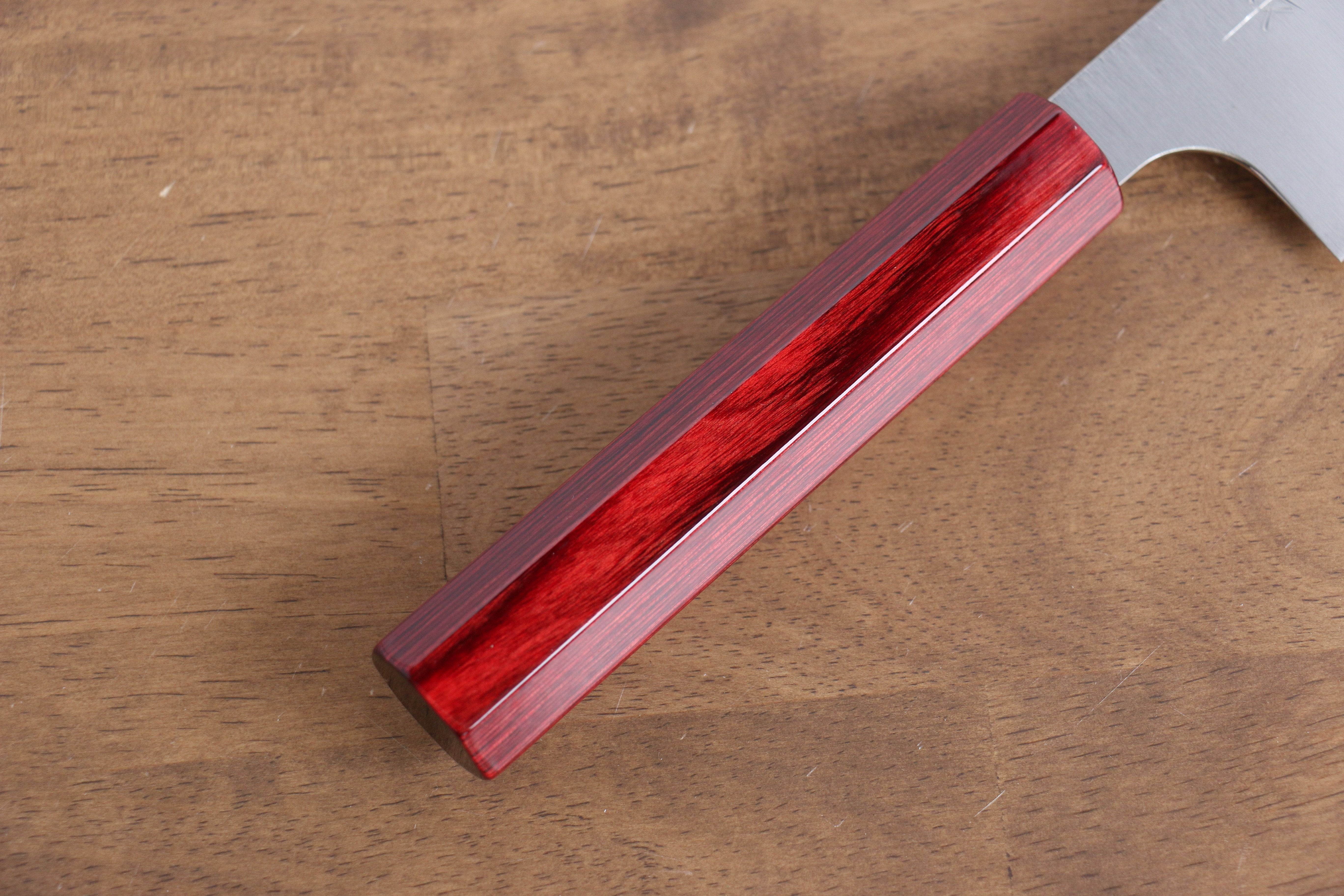 Kei Kobayashi SG2 Bunka 170mm Red Lacquered Handle - Seisuke Knife