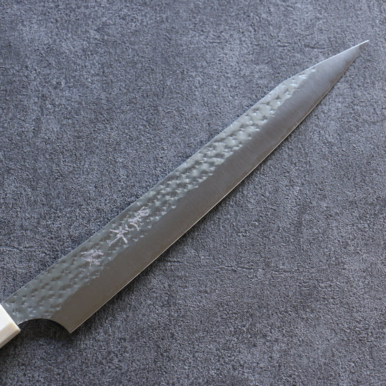 Yu Kurosaki Senko Ei SG2 Hammered Sujihiki 240mm Walnut Handle - Seisuke Knife