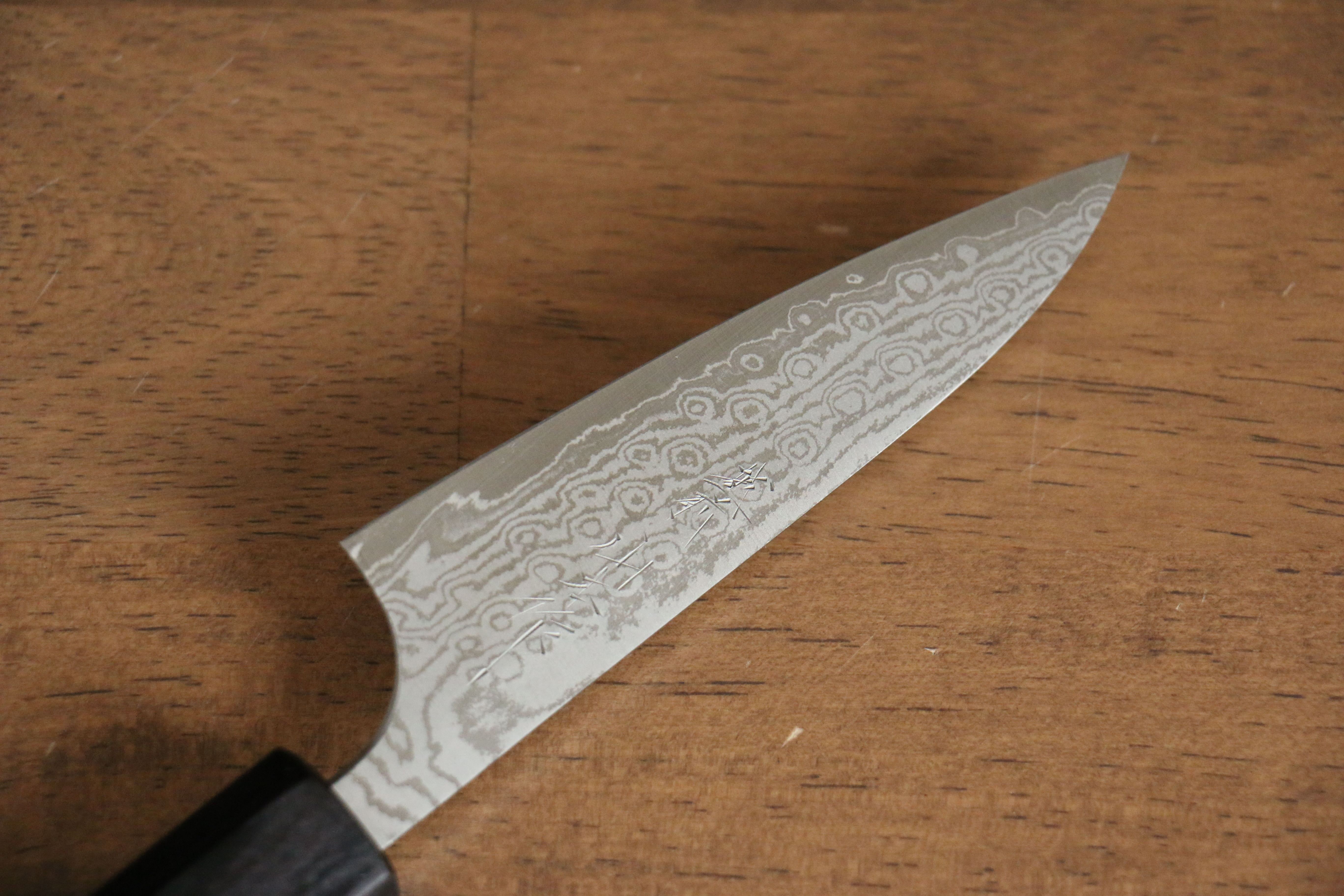 Nao Yamamoto VG10 Damascus Petty-Utility 100mm Walnut Handle - Seisuke Knife