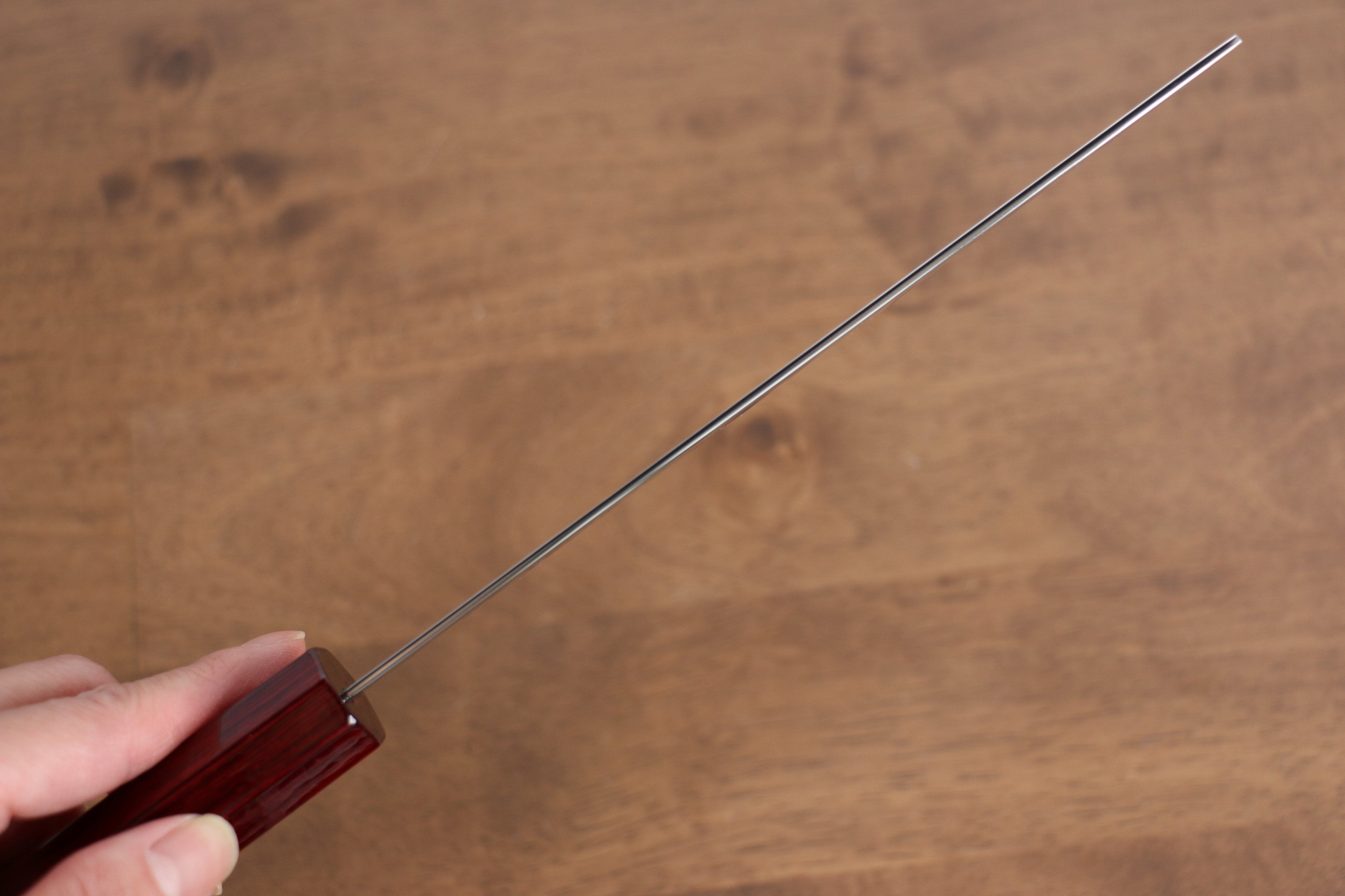 Kei Kobayashi SG2 Nakiri 165mm Red Lacquered Handle - Seisuke Knife