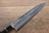 Takeshi Saji Blue Steel No.2 Colored Damascus Gyuto 270mm Ebony with Ring Handle - Seisuke Knife