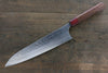 Yoshimi Kato Silver Steel No.3 Hammered Gyuto Japanese Chef Knife 240mm with Red Honduras Handle - Seisuke Knife - Slide 1