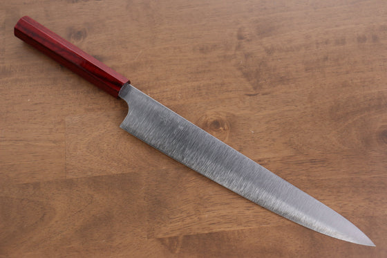 Kei Kobayashi SG2 Sujihiki 270mm Red Lacquered Handle - Seisuke Knife