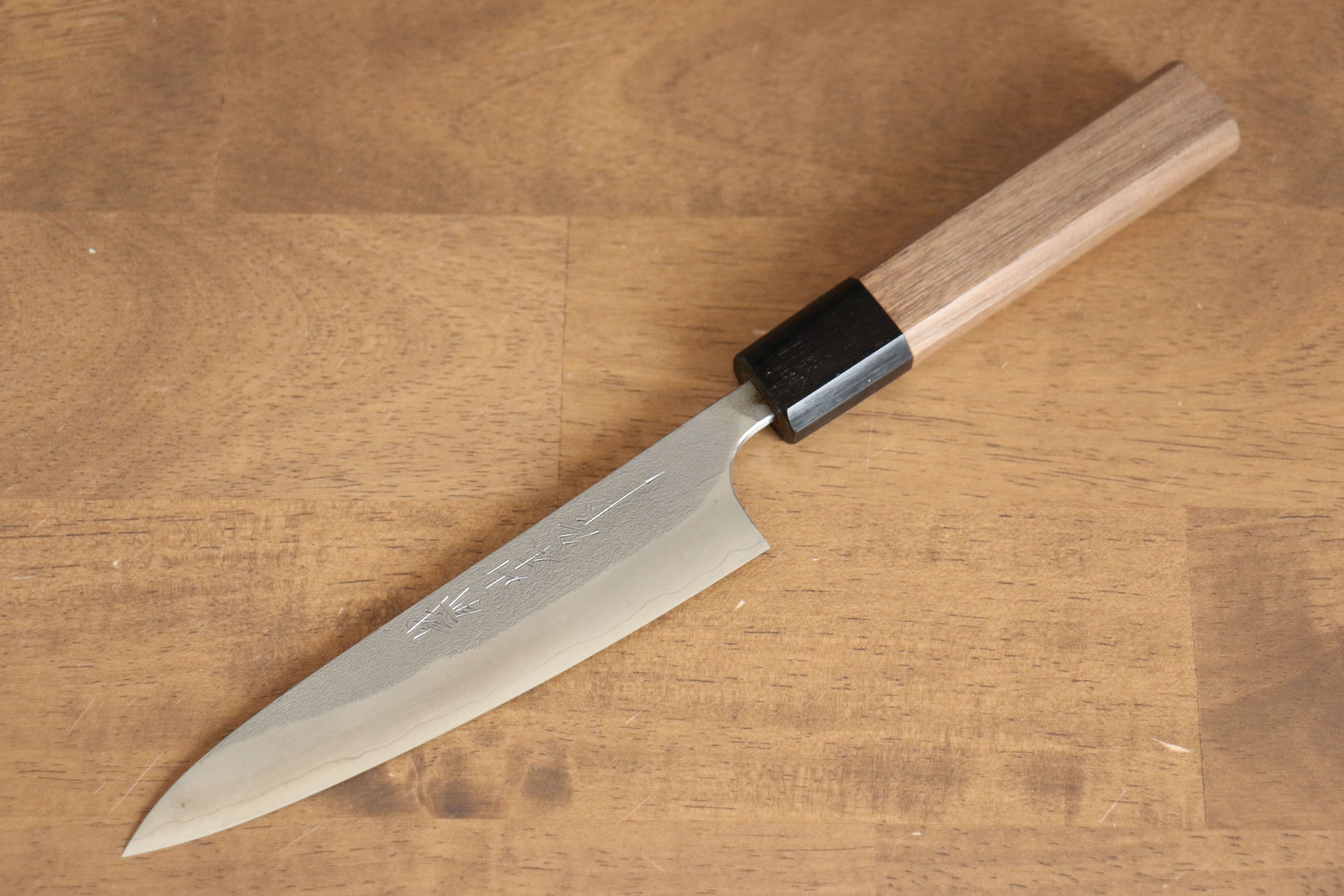 Nao Yamamoto VG10 Nashiji Damascus Petty-Utility 140mm Walnut Handle - Seisuke Knife