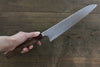 Yoshimi Kato Silver Steel No.3 Hammered Gyuto Japanese Chef Knife 240mm with Red Honduras Handle - Seisuke Knife - Slide 4